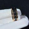 Custom Jewelry Bulgari B.ZERO1 two-band Ring  Rose Gold and black ceramic spiral AN855962