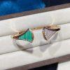 Custom Jewelry Bulgari Divas’ Dream Bracelet Rose Gold ，Diamond and Malachite