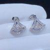 Custom Jewelry Bulgari Divas’ Dream Earring 18K White Gold and Pave Diamonds OR858078