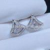 Custom Jewelry Bulgari Divas’ Dream Earring 18K White Gold and Pave Diamonds OR858078