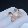 Custom Jewelry Bulgari Divas’ Dream Earrings 18K Rose Gold and Pave Diamonds OR857537