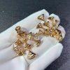 Custom Jewelry Bulgari Divas’ Dream Earrings 18K Rose Gold, Diamonds and with Mother of Pearl 348363