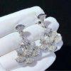 Custom Jewelry Bulgari Divas’ Dream Earrings 18K White Gold Pavé Diamonds 348365