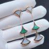 Custom Jewelry Bulgari Divas’ Dream Earrings Mother-of-pearl and Malachite