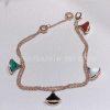 Custom Jewelry Bulgari Divas Dream Bracelet with Malachite-Carnelian-Mother of Pearl and Onyx