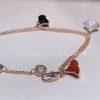 Custom Jewelry Bulgari Divas Dream Bracelet with Malachite-Carnelian-Mother of Pearl and Onyx
