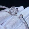 Custom Jewelry Bulgari Fiorever Bracelet 18K White Gold and Pave Diamonds Bracelet 356263
