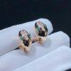 Custom Jewelry Bulgari Serpenti 18K Rose Gold Malachite Earrings 352701