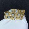 Custom Jewelry Bulgari Serpenti Bracelet 18K Yellow Gold， Diamond and Mother of Pearl BR855296