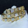 Custom Jewelry Bulgari Serpenti Bracelet 18K Yellow Gold， Diamond and Mother of Pearl BR855296