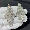 Custom Jewelry Bulgari Serpenti earrings 18K White Gold and set with pavé diamonds 353844
