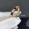 Custom Jewelry Bulgari Serpenti Ring 18K Rose Gold ,Diamonds and Onyx AN858710