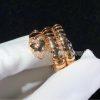 Custom Jewelry Bulgari Serpenti Tubogas two-ring ring 18K Rose Gold AN856571