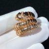 Custom Jewelry Bulgari Serpenti Tubogas two-ring ring 18K Rose Gold AN856571