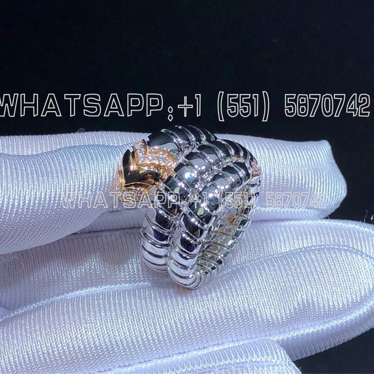 Custom Jewelry Bulgari Serpenti Tubogas two-ring ring AN856666