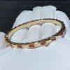 Custom Jewelry Bulgari Serpenti Viper 18K Rose Gold bracelet set with carnelian elements BR858338