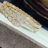 Custom Jewelry Bulgari Serpenti Viper two-coil bracelet 18K Yellow Gold and set with pavé diamonds bracelet