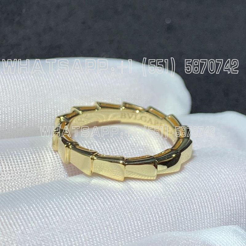 Custom Jewelry Bulgari Serpenti Viper wedding band in 18K Yellow Gold