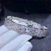 Custom Jewelry Cartier Agrafe Résille Bracelet 18K White gold and Pave Diamonds H6020117