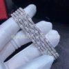 Custom Jewelry Cartier Agrafe Résille Bracelet 18K White gold and Pave Diamonds H6020117