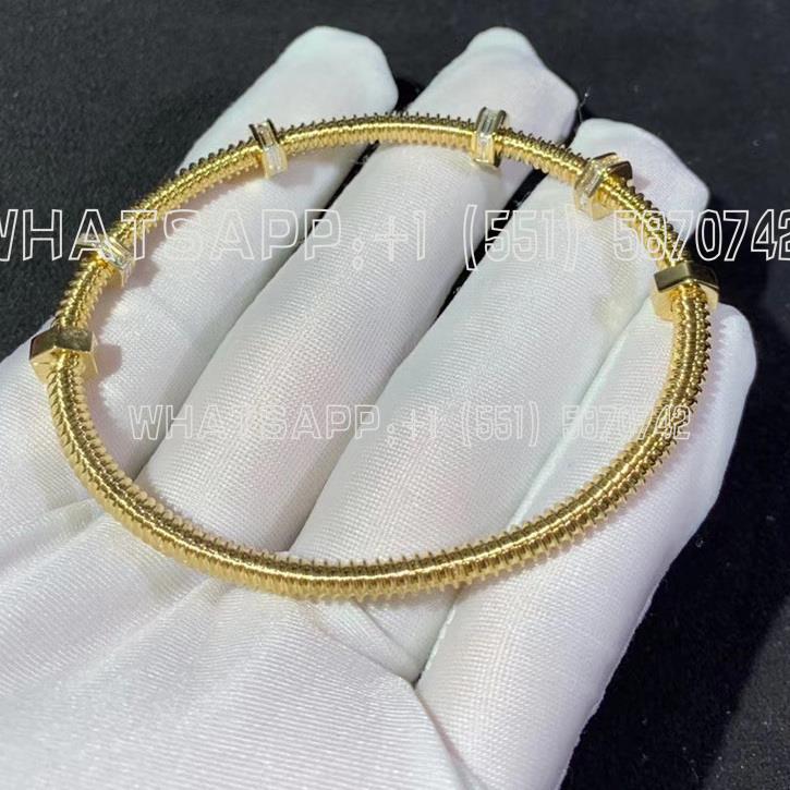 Custom Jewelry Cartier Ecrou De Cartier Diamond and 18K Yellow Gold Bracelet N6714516