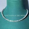 Custom Jewelry Cartier Love Necklace Pave Diamonds and 18k White Gold Collar N7424352