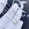 Custom Jewelry Dior Rose Des Vents Necklace 18k White Gold, Diamond and Mother-of-pearl JRDV95023