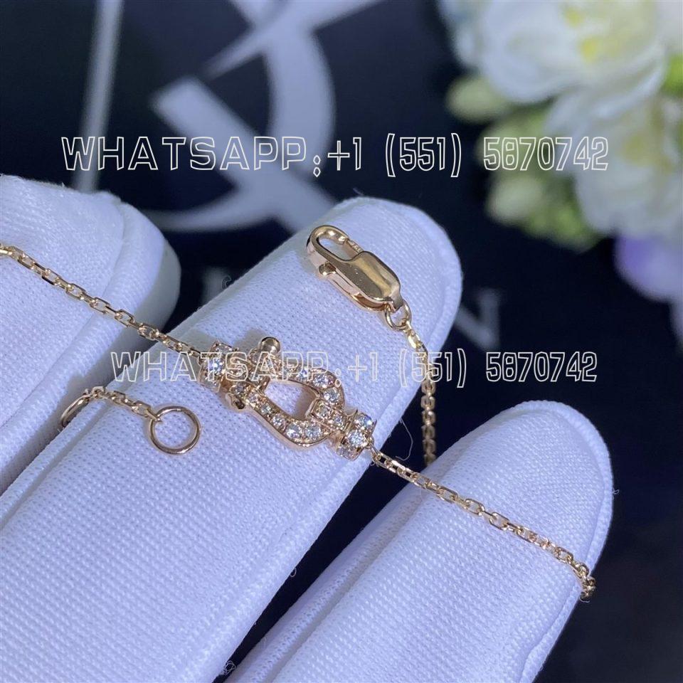 Custom Jewelry Fred Force 10 Bracelet 18k Yellow Gold and Diamonds Small Model 6B0223