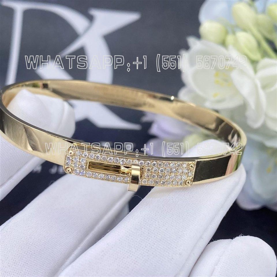 Custom Jewelry Hermes Kelly H Pm 18k Yellow Gold Bracelet