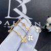 Custom Jewelry Louis Vuitton Blossom long earrings, 3 golds and diamonds Q96413