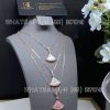 Custom Jewelry Bulgari Divas’ Dream Necklace Set with Mother of Pearl and Pavé Diamonds 18K Rose Gold 356452