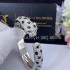 Custom Jewelry Cartier Panthère De Cartier Bracelet in 18K White Gold set with 2 emeralds and Diamonds，Onyx N6715617