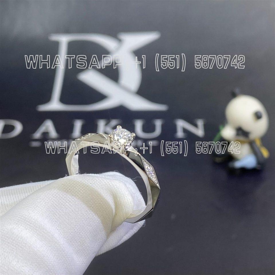 Custom Jewelry Boucheron Facette Engagement Ring Platinum JSL00346