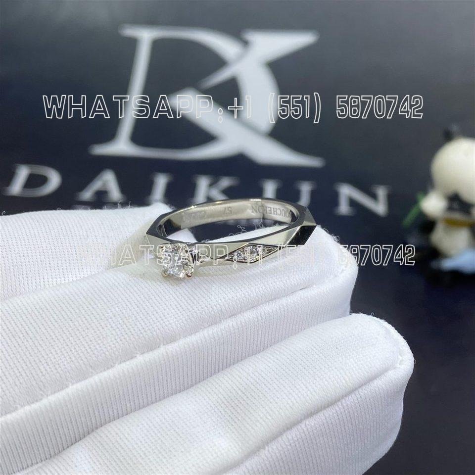 Custom Jewelry Boucheron Facette Engagement Ring Platinum JSL00346