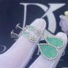 Custom Jewelry Boucheron Serpent Bohème Couleur White Gold Aquaprases Diamond Earrings JCO01514