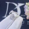 Custom Jewelry Boucheron Serpent Bohème Diamonds S motif ring 18K White Gold JRG02148