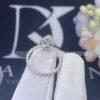 Custom Jewelry Boucheron Serpent Bohème Diamonds S motif ring 18K White Gold JRG02148