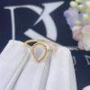 Custom Jewelry Boucheron Serpent Bohème mother-of-pearl S motif ring 18k yellow gold JRG02705