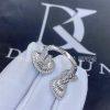 Custom Jewelry Boucheron Serpent Bohème Ring 3 Motifs in 18K White Gold ,pear aquaprase and Diamonds JRG03174