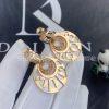 Custom Jewelry Bulgari 18K Rose Gold Diamond Intarsio Earrings OR855959