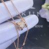 Custom Jewelry Bulgari B.zero1 18 kt rose gold circle pendant necklace with pavé diamonds Small model 351116