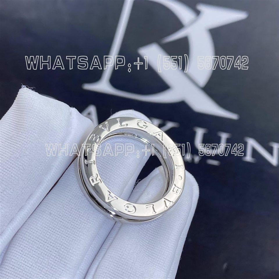 Custom Jewelry Bulgari B.zero1 one-band ring in 18 kt white gold 336014