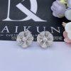 Custom Jewelry Bulgari Divas” Dream Diamond White Gold Flower Earrings 350785