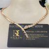 Custom Jewelry Bulgari Serpenti Viper 18 kt rose gold necklace set with demi-pavé diamonds 357793