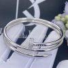 Custom Jewelry Cartier Juste Un Clou Bracelet 18K White Gold and Diamonds N6708517