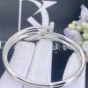 Custom Jewelry Cartier Juste Un Clou Bracelet 18K White Gold and Diamonds N6708517