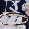 Custom Jewelry Cartier Juste un Clou Bracelet in 18K Rose Gold and Black Diamonds