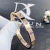 Custom Jewelry Cartier Love Bracelet in 18K Rose Gold Multi Gem B6036517