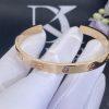 Custom Jewelry Cartier Love Bracelet in 18K Rose Gold，1 Pink Sapphire B6030017