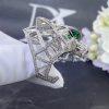 Custom Jewelry Cartier Panthère De Cartier Ring in 18K White Gold and  emeralds, onyx, diamonds N4722400